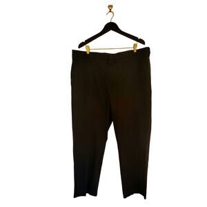 Dockers Men's Black Pants Flat Front Classic W42 L32